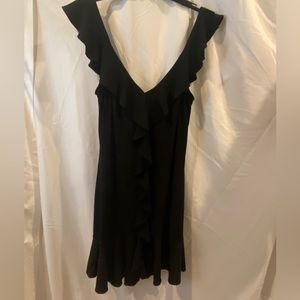 White House Black Market Elegant Black Backless Dress